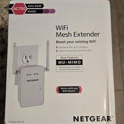 Netgear AC750 EX6100 Wifi Mesh Range Extender 