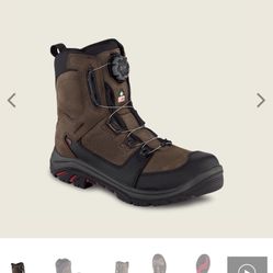 SIZE 11 RED WING WATERPROOF LEATHER SAFETY TOE BOOTS BRAND NEW 
