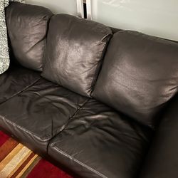 Black Sofa (faux Leather)