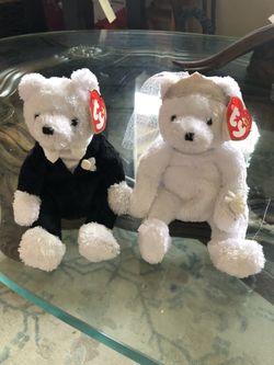TY Beanie Babies- Bride and Groom White bears