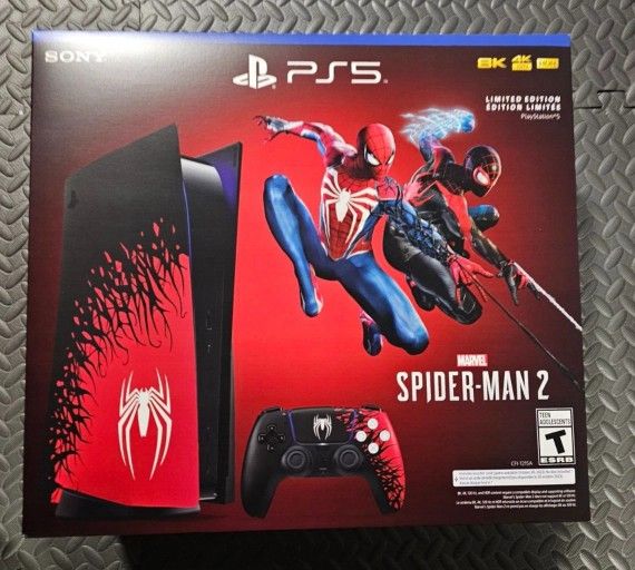 Sony PlayStation 5 PS5 Disc Console Spider-Man 2 Limited Edition Bundle