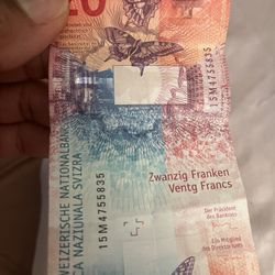 UNC Banknote Prismatic Globe Butterfly Studer Jordan 