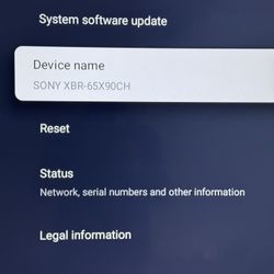 Sony Bravia 65” Flat Screen TV