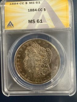 1884 CC $ MS 61 Morgan Silver Dollar
