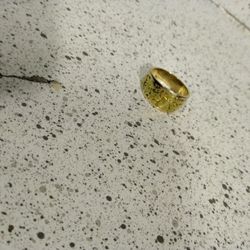 Solid Gold Nugget Ring