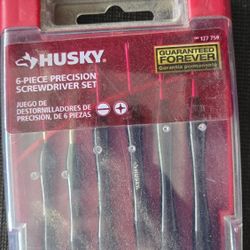 Husky Precision Screwdriver Set (6 Pc)