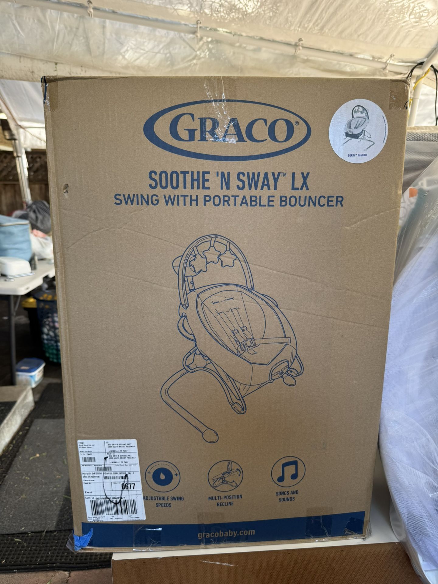 Graco Soothe And Sway Lx W/ Bouncer 2 n 1
