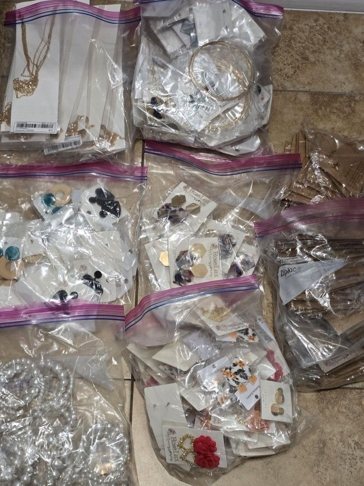 Full Bag Of Earrings And Necklaces