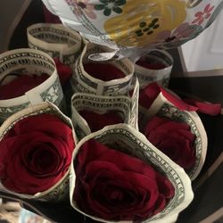 Rose Money Bouquet