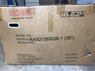 Kobe 36” Range Hoods 600 cam Stainless Steel wall mount Perimetric Range 