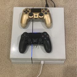 white ps4 (willing to trade for laptop)