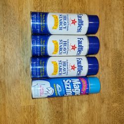 Faultless Heavy Starch 3 Cans And Magic Sizing Light Body