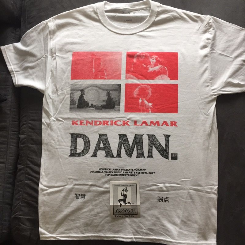 Kendrick Lamar "DAMN." Coachella MERCH Tee - Size L
