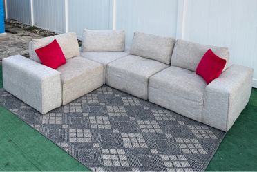 Sectional Gray Sofa can be delivered for an additional cost throughout the Tampa area Presio 150