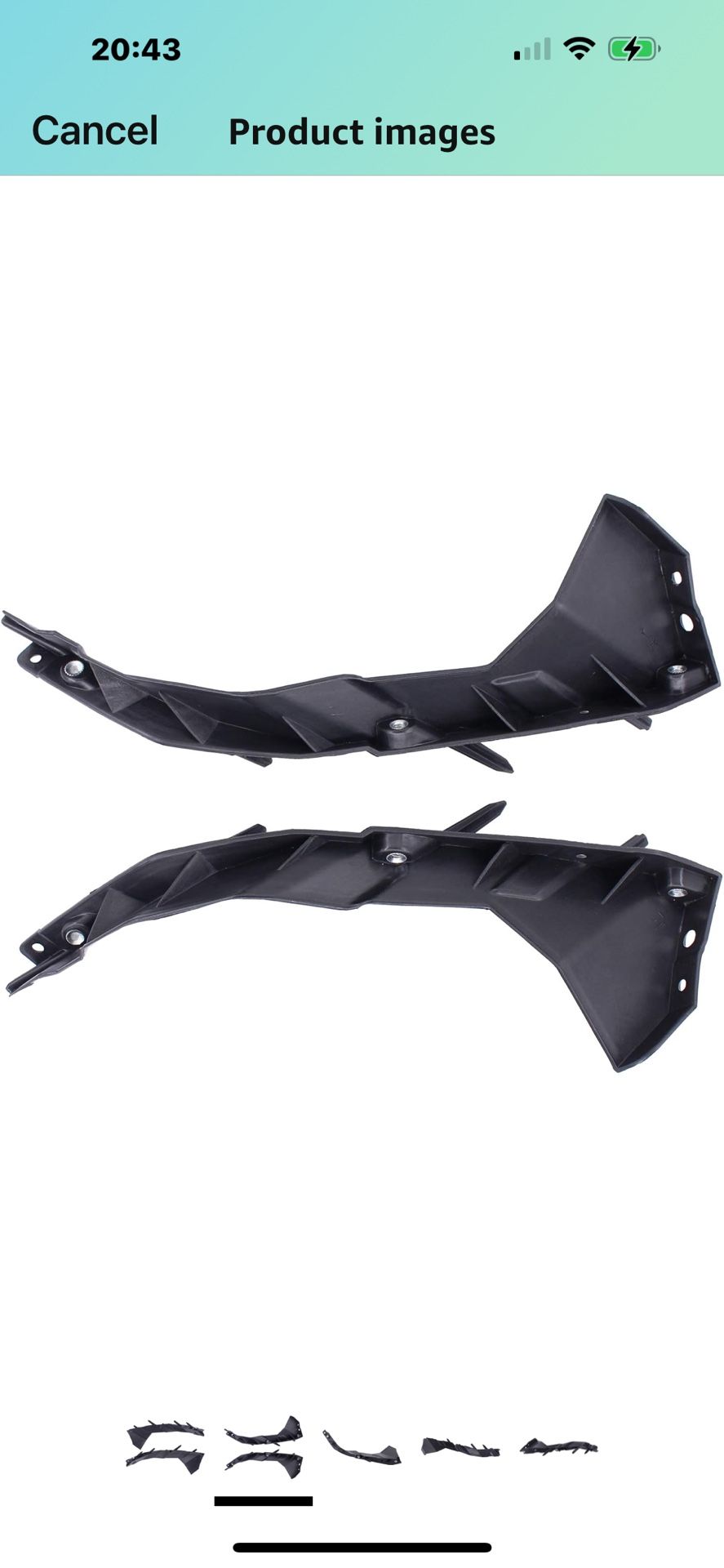 NewYall Pair Front Left and Right Bumper Bracket for Dodge Charger 2015-2017