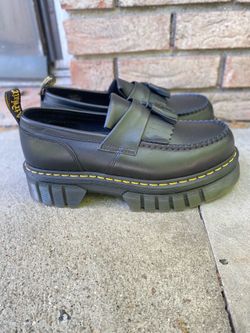 Dr. Martens Audrick Nappa Lux Platform Loafers black leather women’s 11 Mens 9.5