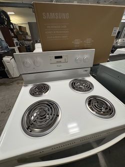 Whirlpool White Electric Coil Range