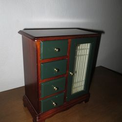 Vintage Wooden Jewelry Box