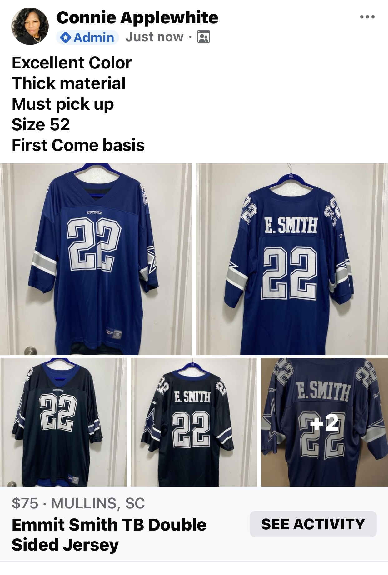 Emitt Smith Throw Back Jersey