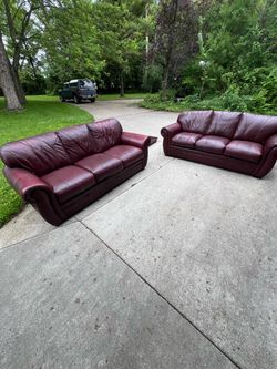 Leather couches