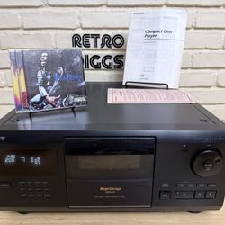 Sony CDP-CX200 Mega Storage 200 CD Player w/Orig Manual 