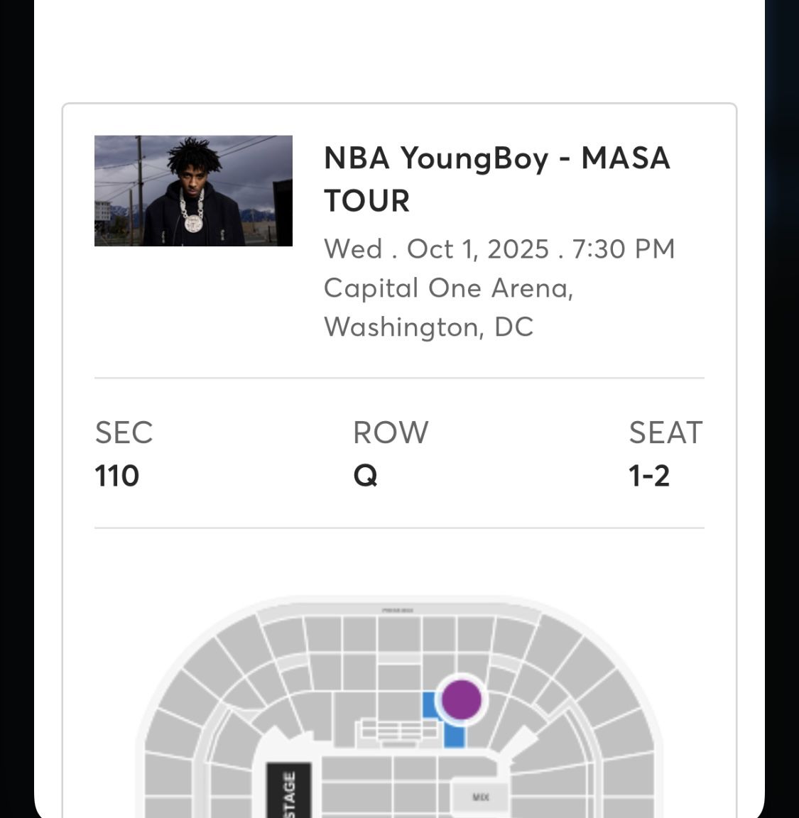Nba Youngboy Concert Tickets For Sale (Taking Best Offer)