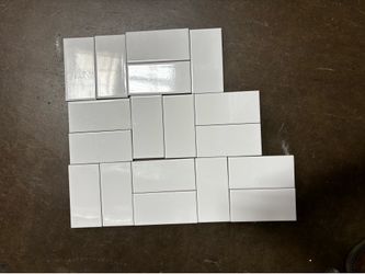 3x6 Matte white H-Line  cotton Subway tile $13.00 per box covers 9 sf