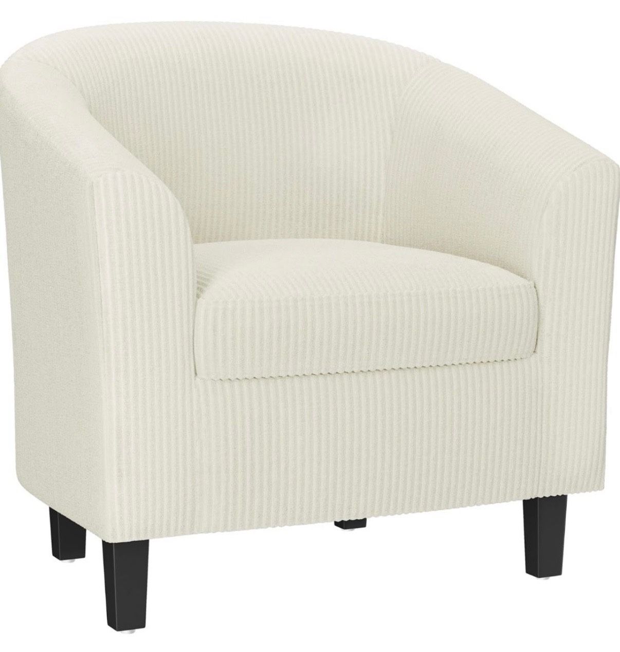 Beige corduroy office chair, 592964