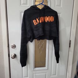 Cropped Black Camo Hoodie