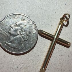 10kt Cross Pendant 