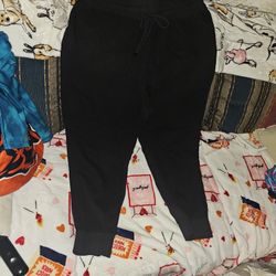 Blk SzXL Blk Linen Style Joggers