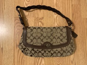 Brown and Tan Authentic Coach Purse