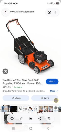 Used gas lawn mower