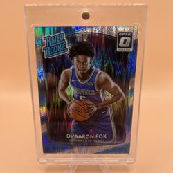 2017-18 De’Aaron Fox Optic Shock Rookie Card🔥