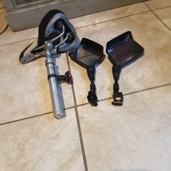 Bike Set With Post. Mirrors For Sale 
