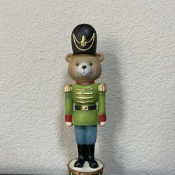 Martha Stewart Christmas Teddy Bear Nutcracker Toy Soldier
