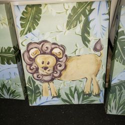 Animal decorations for kids room.