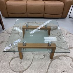 Mod Glass Top Coffee Table