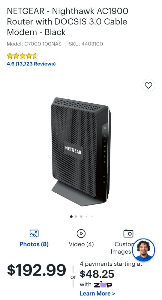 Netgear Nighthawk AC1900 long range wifi router