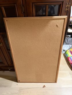 BULLETIN BOARD  34 1/2"w x 22 1/2"tall; cross streets are Arapaho & Waterview