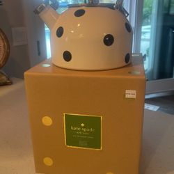 Kate Spade Lenox Farmhouse Polka Dot Teapot Whistles