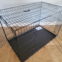 Brand New 48" Xxl'XXL Dog Crate  Up To 125 Lbs 2 Doors With Tray $100  Folding Dog Cage Animal Kennel Jaula De Mascota/ Add A 48" Crate Bed $20 