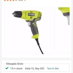 Ryobi Variable Speed Drill. 5.5 Amp