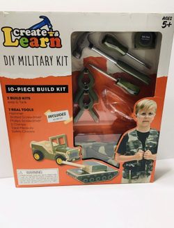 Brand New Kids Military Project Kit Real Tools 10 Pieces Set toys