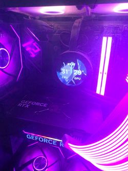 Gaming pc with monitor