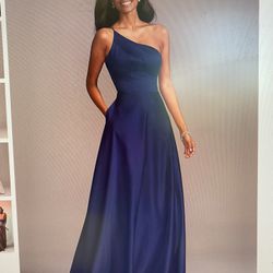 Womens Size 4 Blue Formal Dress/ Bridesmaid Dress