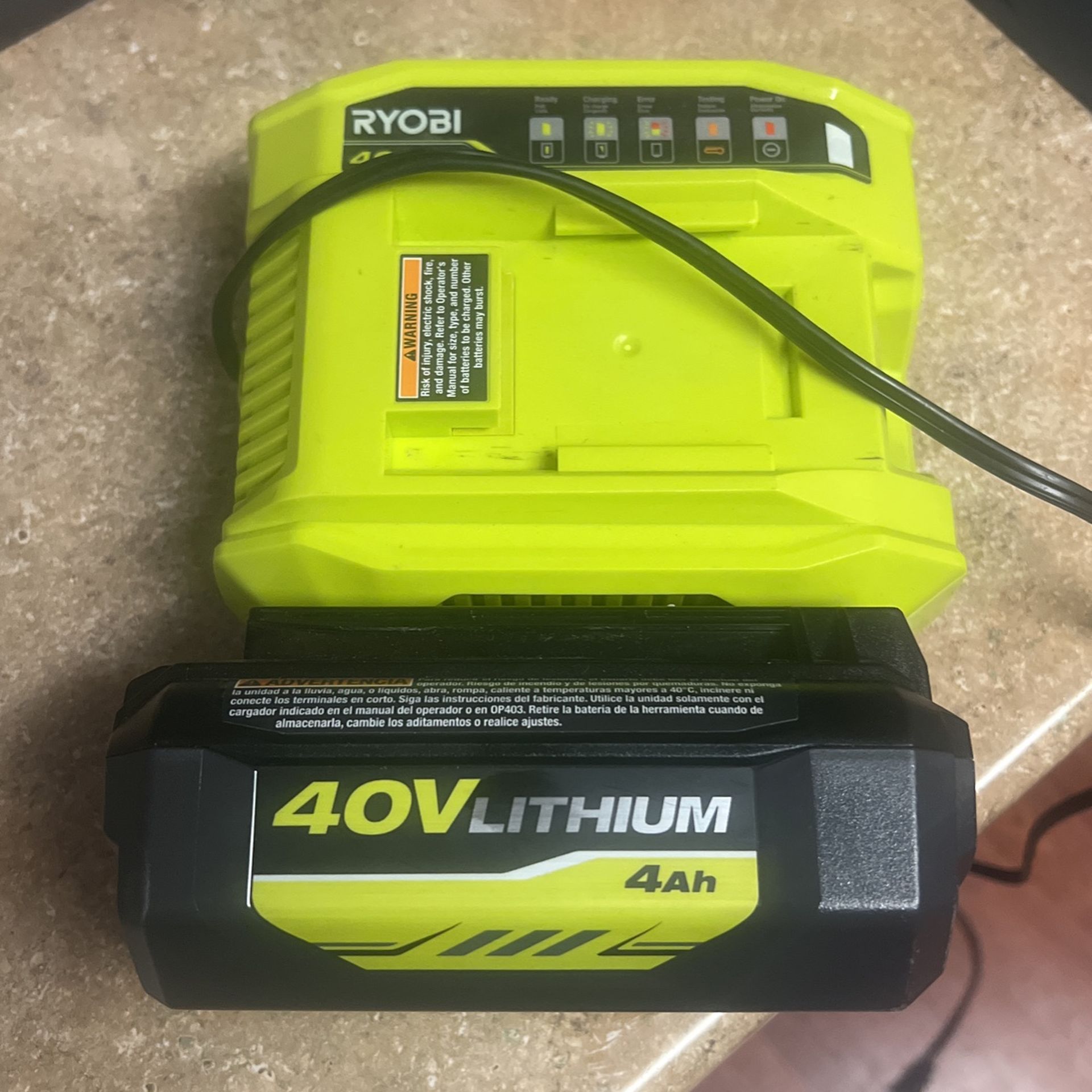 Ryobi Battery 40v Lithium 4Ah for Sale in Hemet, CA OfferUp