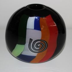 Signed Mad Art Studio Glass Vase (2002)