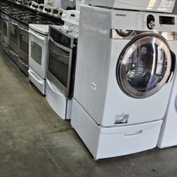 Nice Like Brand New Lightly Used Washer Dryer Fridge Stove Oven Stackable Free Warranty Free Financing Available 90day TO Pay 