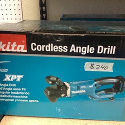 Makita 18v LXT Brushless Angle Drill (Tool-Only) $240